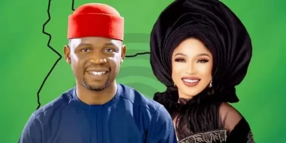 The ADC candidate for governor in Rivers picks Tonto Dikeh as his running mate